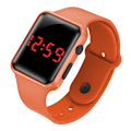 Miniatyrbilde 1 av 2: Barn Flickor Pojkar Gym Klockor LED Digital Midjeband Armband Julgåva Orange