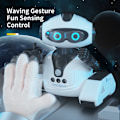 Miniatyrbillede 3 af 7: Mini RC Robot Sensing CADY WIDA Intelligent legetøjsprogrammering Uddannelse Musik Dans Robotter Autofølg Gestkontrol Legetøj til børn hvid robot