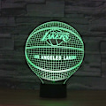 Miniatyrbilde 3 av 5: USB fargerik berøring 3D gradient LED-lys (USB-nøkkel),