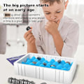 Miniatyrbilde 2 av 5: Magnetsjakk, morsomt magnetisk brettspill Puslespillstrategispill, magnetisk brettspill Familiebrettspill Julegave til barn Voksne B Med tau B With Rope