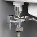 Handhållen bidéslang rostfritt duschhuvud 1/2 vattenavledare T-typ adapter e-gränssnitt T-Adapter-max T-Adapter