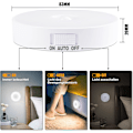 Miniatyrbillede 3 af 7: 14 LED Bevægelsessensor Natlampe, 6-pak, USB Genopladelig, 6000K Kold Hvid Cold White 6 pieces