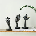 Miniatyrbilde 4 av 7: Menneskelig Ansikt Statue Ornament Harpiks Skandinavisk Stil Skrivebord TV Skap Vinkjøler Hjemmedekorasjon Båter SHBA2890005