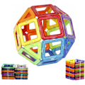 Miniatyrbild 1 av 4: Magnetiska Byggstenar, Designkonstruktion, Pedagogisk 40 st Multicolor multifärg