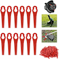 Miniatyrbillede 1 af 5: 100 stk. udskiftningsplastblade til LIDL Florabest kantmaskine - Længde 8,3 cm