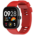 Pikkukuva 1 / 7: Silikoninen ranneke Redmi Watch 4:lle - Tarvike, Vaihto, Älykello Ranneke, Pehmeä Urheiluranneke, Correa Mi Watch 4 Remmi, Punainen Redmi Watch 4:lle