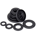 Pikkukuva 2 / 4: M8 x 16 mm ulkoØ mustat tasopalat - 50 kpl 18-8 (304) ruostumatonta terästä Black M8/304