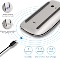 Miniatyrbild 5 av 7: Bluetooth trådlös magisk mus tyst laddningsbar laser datormus smal ergonomisk PC-möss för Apple Macbook Microsoft Rechargeable version
