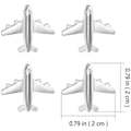 Miniatyrbilde 1 av 5: 12 stk Metallfly Push Pins Flygplanformet Tommelspiker Dekorative Metallfly Pushpins Verdenskart Pushpins for Bulletiner