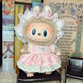 Miniatyrbild 1 av 7: /NC/Hot Collection Labubu Kläder Klänning Outfit Labubu 15cm Plyschdocka Kläder Labubu Körsbärskostym 7# Clothes Only