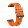 Pikkukuva 1 / 7: 22 mm 26 mm silikoniranneke Garmin Fenix ​​7X 7 Pro Solar/6X 6 Sapphire 5 5X Plus 3 3HR/Epix QuickFit WatchBand 1:1 Virallinen tyyli2 Oranssi style2 Orange QuickFit 22mm