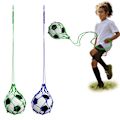 Miniatyrbillede 1 af 5: 2 stk Solo Fodbold Kick Trainer Fodbold Bold Bungee Træning Jonglering Net Soc