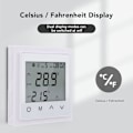 Miniatyrbillede 6 af 8: Hemmevarmesystem Termostat LED Touchscreen Termostat Gulvvarme Temperaturregulator Smart Elektrisk Gulvvarme Termostat AC85V2011250 V 16A (hvid) white