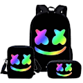 Miniatyrbilde 2 av 2: Marshmello Dj 3-delt skolesekk for barn Pattern 1