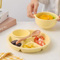 Miniatyrbillede 4 af 5: Keramiske Tallerkener Portions Tallerken Dessert Tallerkener Delingstallerkener Voksenstørrelse Fack Tallerkener Genanvendelige Husholdning Del Tallerken