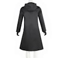 Miniatyrbilde 2 av 5: Squid Game Cosplay Kapp Boss Trenchcoat og Lærhansker Lee E Byung-hun TV-serie Kostyme Svart Frakk Uniform Drak Perfekt for Halloween L