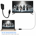 Miniatyrbild 3 av 8: USB-C till Display-adapter (4K60 Hz), Bärbar USB-C-adapter AV-konverteringskabel för MacBook Pro, MacBook Air, iPad Pro, Pixelbook, XPS, Galaxy och mer