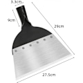 Pikkukuva 2 / 7: Puutarhan rikkakasvien poistamiseen tarkoitettu lapio, 28 cm monitoiminen litteä teräslapio pihan ja puutarhan hoitoon 28 cm