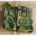 Miniatyrbild 7 av 7: Taktisk trippelmagasinsficka fältväst Molle tillbehörskit Diverse väska förvaringsväska Intercom-paket Patron midjeväska ACU 3L