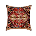 Pikkukuva 4 / 5: 4 kpl tyynynpäällinen 45x45cm Abstrakti Etninen Turkki Punainen Vintage
