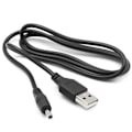Miniatyrbillede 5 af 7: USB til DC 3,5 mm Power Jack-stik 5V Oplader Power 3,5*1,35 mm Universal Til HUB Mini Fan Router Højttaler MP3/MP4 hvid 1m