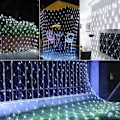 Miniatyrbilde 7 av 7: 2Mx2M 4Mx6M LED utendørs fiskenett Gardin Mesh Fairy Lights Hagedekorasjon nyttår utendørs gate Garland julebelysning Varm hvit