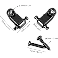 Miniatyrbillede 4 af 8: Guitar String Retainer, Tree Standard Roller String Guides Metal Elektrisk Gitarr String Guide Retainer Byte (Svart) Svart