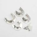 Pikkukuva 2 / 5: Verhotangon kiinnikkeet, ruostumattomasta teräksestä valmistetut vaatekaapin tangon pidikkeet, vaatekaapin tangon U-muotoiset puristuspidikkeet 52*45mm, sisä