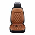 Uppvärmd bilbarnkudde, 12V med 2 värmeinställningar, andningsbar universell passform för vinterkörning, brun