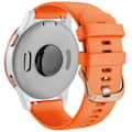 Miniatyrbillede 1 af 7: 18 mm 20 mm rem til Garmin Venu Sq 2 Plus Vivoactive 4S Smartwatch Armbånd Venu 3S 2S Vivoactive 3 5 Udskiftningsrem Orang Orange 18mm Vivoactive 4S