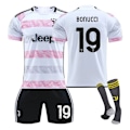 Miniatyrbilde 1 av 9: 23-24 Voksen Barn Gutter Fotballsett Fotballtreningsdrakt Sportsklær 3-delt sett 2324 juventus borte#19 2324 juventus away#19 l