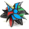Miniatyrbillede 5 af 5: Clover Pyramide Cube Clover Pyraminx Magic Cube Triangel Cube Puzz