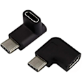 Miniatyrbild 1 av 5: 2-pack USB Typ C hane till hona-adapter, vinklad 90 grader åt höger