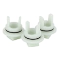 Miniatyrbilde 1 av 5: 3 stk kjøttkvern deler husholdning elektrisk kjøttkvern element plast girhylse 418076 passer for Bosch BEKO [db] Hvit White