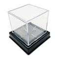 Miniatyrbild 3 av 4: Transparent fyrkantig displaylåda för baseboll, docka för levande
