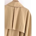 Pikkukuva 5 / 7: Naisten 2024 Kesä Uusi Muoti Standard Lyhyt Lakka Vintage Lapel Napit Tarvikkeet Chic Cape Takki Mujers Khaki M