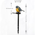 Miniatyrbillede 3 af 7: Solcelledrevet havefigur - fuglestatue lampe | LED stibelysning | baghave græsplæne dekoration | naturinspirerede haveindsatser | udendørs accent Orkidé fågel