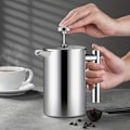 Miniatyrbild 7 av 7: 1 st rostfritt stål tekanna med filterpresskanna Dubbelväggig utomhus handbryggd kaffekanna, 350 ml 800 ml 1000 ml bryggd tekanna