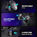 Miniatyrbilde 3 av 9: Trådløs spillkontroll Profesjonell ergonomisk følsom Hjem USB Gamepad Joystick for Android Svart