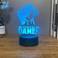 Miniatyrbillede 1 af 7: 16 farver til XBOX-spil, der ændrer nattelys, 3D akryl LED touch-bordlampe, atmosfære, rumdekor, illusionslampe til jul, 7 farver, revnebase