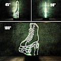 Miniatyrbilde 3 av 10: Rulleskridsko LED 3D Illusion Nattljus USB Hjulskridsko S