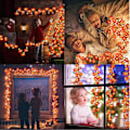 Pikkukuva 7 / 7: Vaahteranlehti Valojuova, 6m 40 LED, Syyskauden Valojuova Halloweeniin, Kiitospäivän Koristeluun b