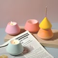 Miniatyrbillede 5 af 8: Forme til lysestøbning | julelys | juleharpiksforme | Lyskopper form | julepynt form delt juletræ lysfremstilling epoxy form boligindretning