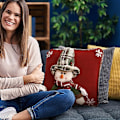 Miniatyrbillede 5 af 8: K pudebetræk | julepudebetræk | julepudebetræk | julepuder | pudebetræk | søde julepude pudebetræk julepudebetræk til soveværelse stue sofa sofa bil Snögubbe