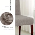 Miniatyrbillede 5 af 7: Elastisk cover Stretch sits överdrag Jacquard Spandex case för köksstol Säte Hem Hotell Bankett 4776-blå 1pc