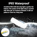 Miniatyrbillede 2 af 8: Arote 24V COB LED Strip - 5m Vandtæt Kold Hvid 6000K, IP65 Dæmpbar, 320 LED'er/m Høj Lysstyrke til Hjemmedekor (Strømforsyning Medfølger Ikke) Cold white 5 m