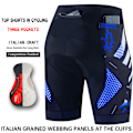 Miniatyrbilde 1 av 5: Sykkelshorts, sykkelshorts med tre lommer, herre sommervei fjell b blå blue S