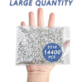 Miniatyrbillede 4 af 4: 14400 stk Hvide Flade Rhinestones til DIY Håndværk, Krystal, SS10, 2,7-2,9 mm Crystal SS10/14400pcs