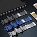 Pikkukuva 4 / 7: Magneettinen ranneke Amazfit GTS/4/2/2e/GTS2 Mini/3/GTR 4/3/2/47mm 20mm 22mm metalliverkko älykello Mesh Amazfit Bip 5 -hihna punainen 20mm