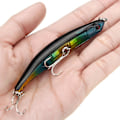 Miniatyrbilde 5 av 10: 4x Transparent Hard Body Bent Minnow Topwater Pencil Fiske